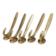 5 beautiful vintage coat hooks for your hallway, Denmark, estimated 1980s.