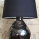 Black ceramic lamp