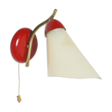 Brass zipper wall light 1950