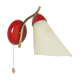 Brass zipper wall light 1950