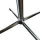 Vintage black shell chair / Star-shaped floor chair