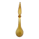 Amber bottle, Empoli glass, Italy, Mid-century