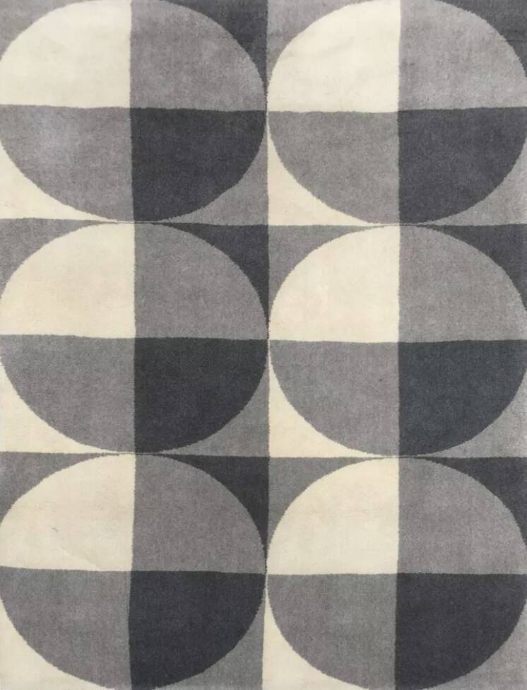 Art Deco rug made in France in 1960, in very good condition