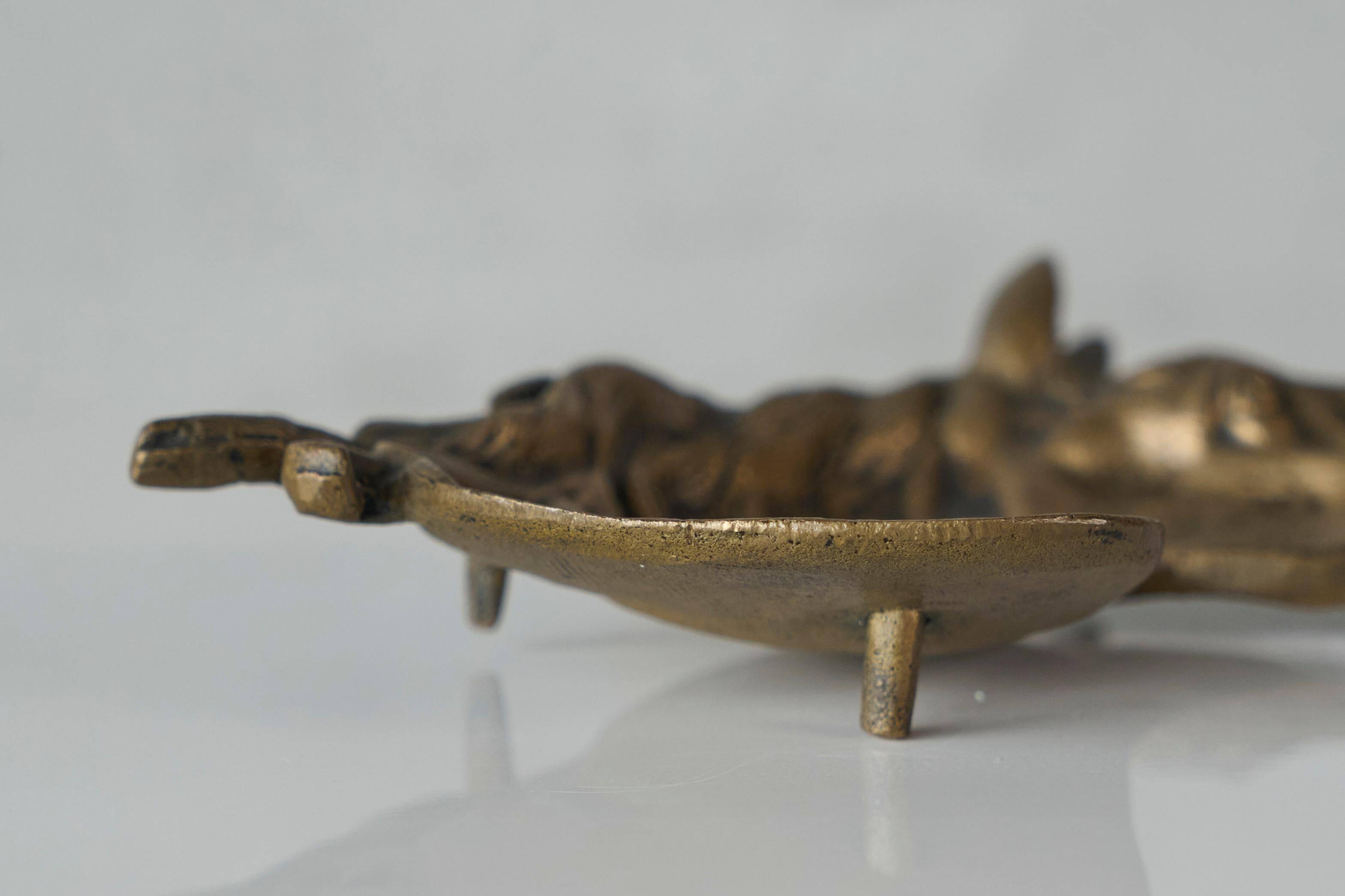 Vintage brass mounted pocket, 1960s