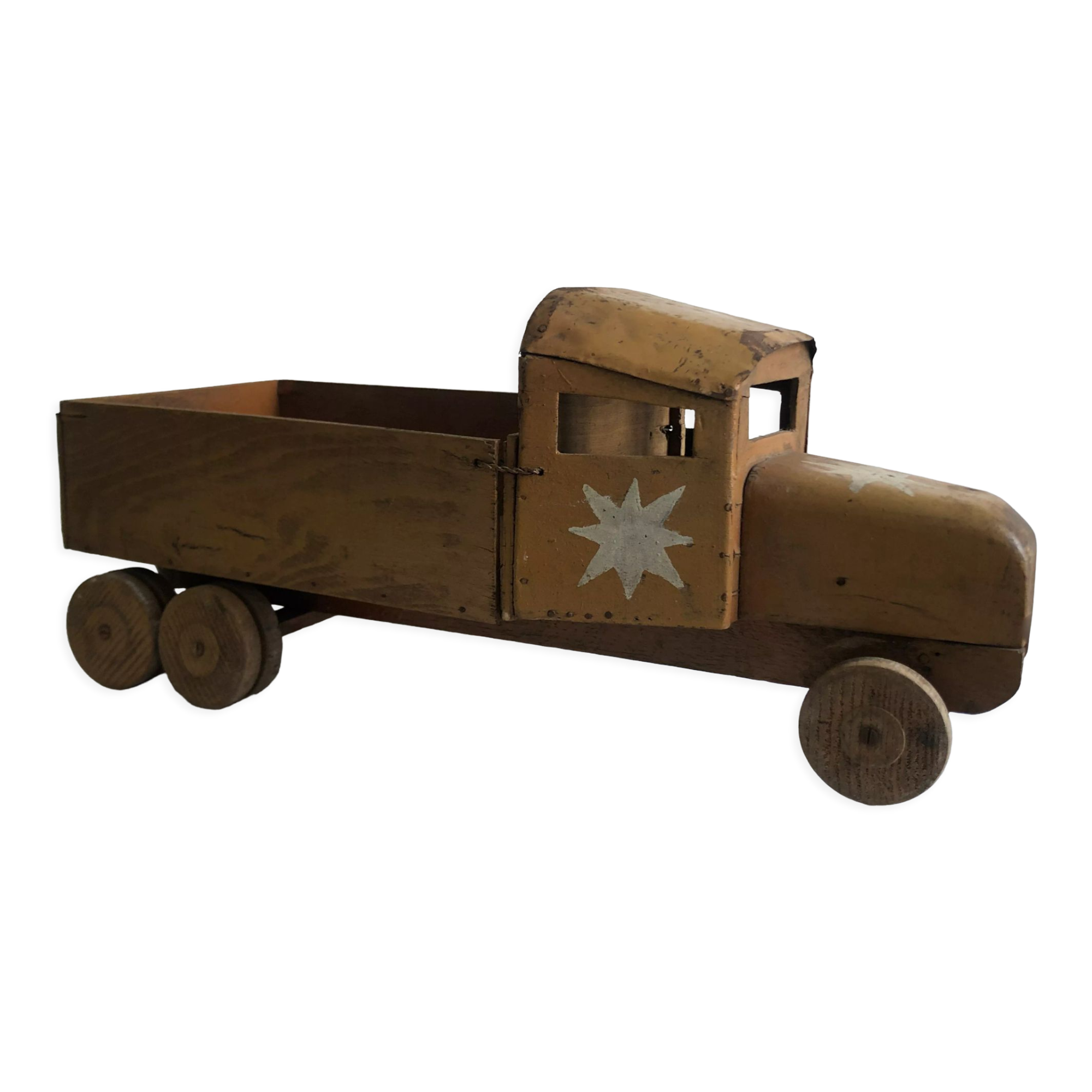 Antique toy, wood and metal truck