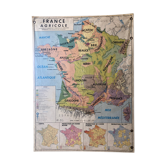 Vintage France school map