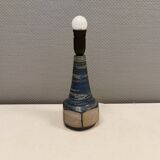 Beautiful ceramic table lamp in Grey/Blue glaze, made by Michael Andersen Denmark ( The 3 Fishes)