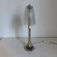 Art Deco table lamp from the 1920s–1930s — Tree trunk base in nickel metal