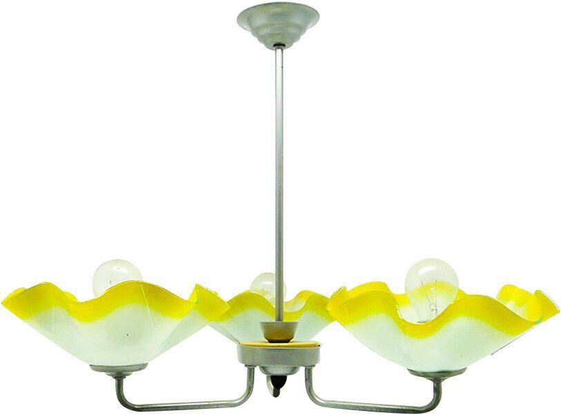 Mid-century chandelier from Polam, Poland, 1960s