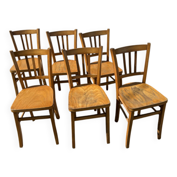 Set de 6 chaises bistrot