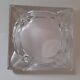 Set of 2 70s glass ashtrays
