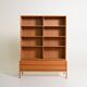 Scandinavian oak bookcase, 1960s