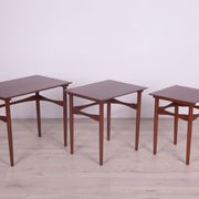 Danish nesting tables by Poul Hundevad for Fabian, 1960s, Set of 3