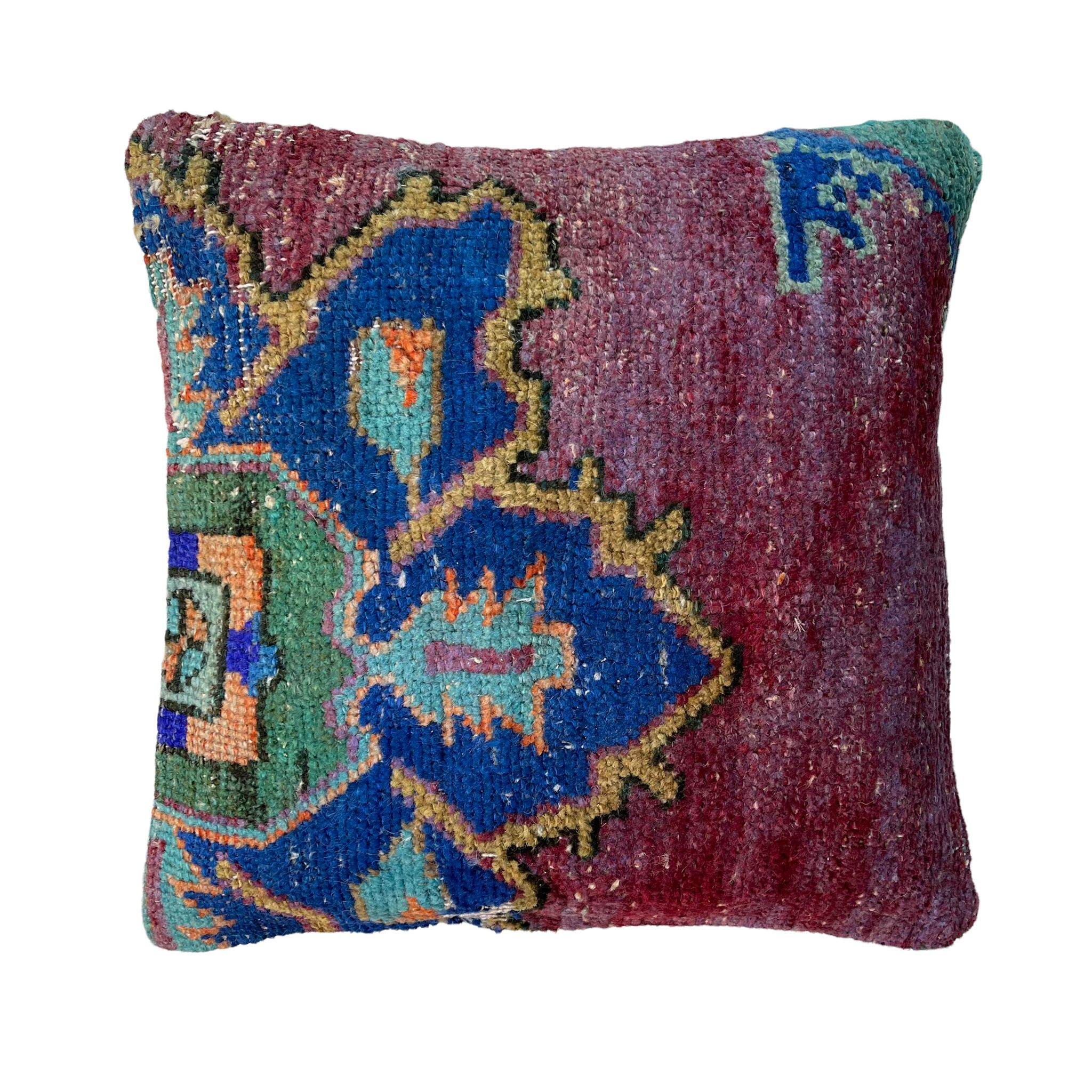 Housse de coussin de tapis turc vintage 45 x 45 cm