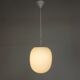 Vintage school lamp with frosted white glass shade, 1950s.