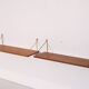 Pair of Danish teak and brass shelves 1960