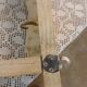 Antique solid wood wall shelf
