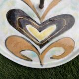 Cheese tray, Vallauris ceramics, unique piece, 1960