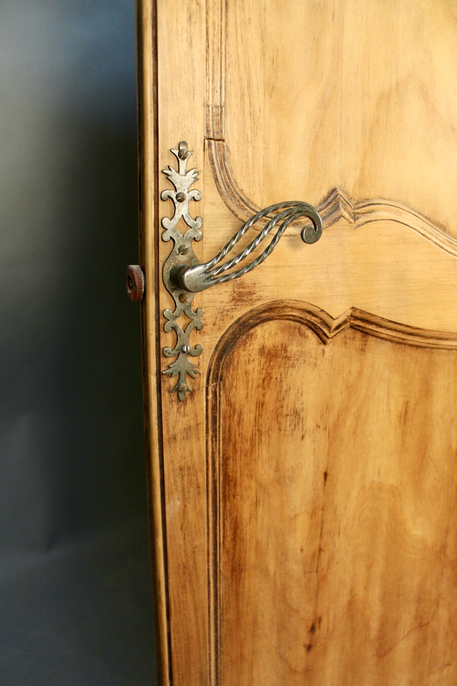 4 Vantaux Screen In Merisier Style Louis XV double-sided