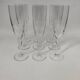 9 crystal champagne flutes from Saint Louis, Grand Lieu model.