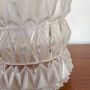 Geometric lampshade in frosted and transparent glass