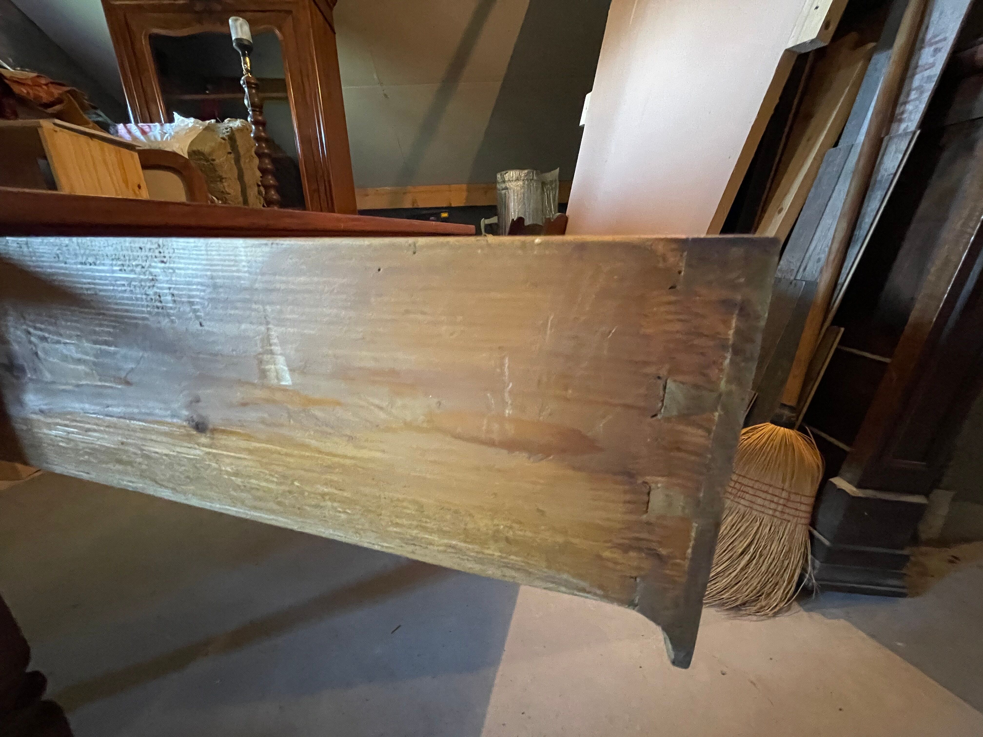 Walnut desk marquetry