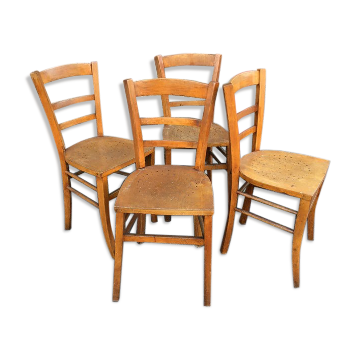 4 chairs vintage bistro 1960s