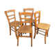 4 chairs vintage bistro 1960s