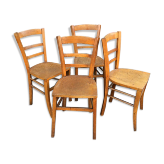 4 chairs vintage bistro 1960s