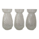 Lot de 3 vases à bulbes de jacinthe