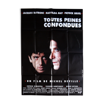 Affiche cinéma originale "Toutes peines confondues" Dutronc, Bruel