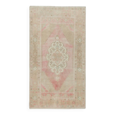 Vintage Turkish Oriental Rug. One of a kind Handmade Tribal Rug. 100% Wool