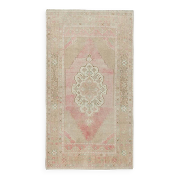Tapis oriental turc vintage. Tapis tribal fait main, unique en son genre. 100 % laine.