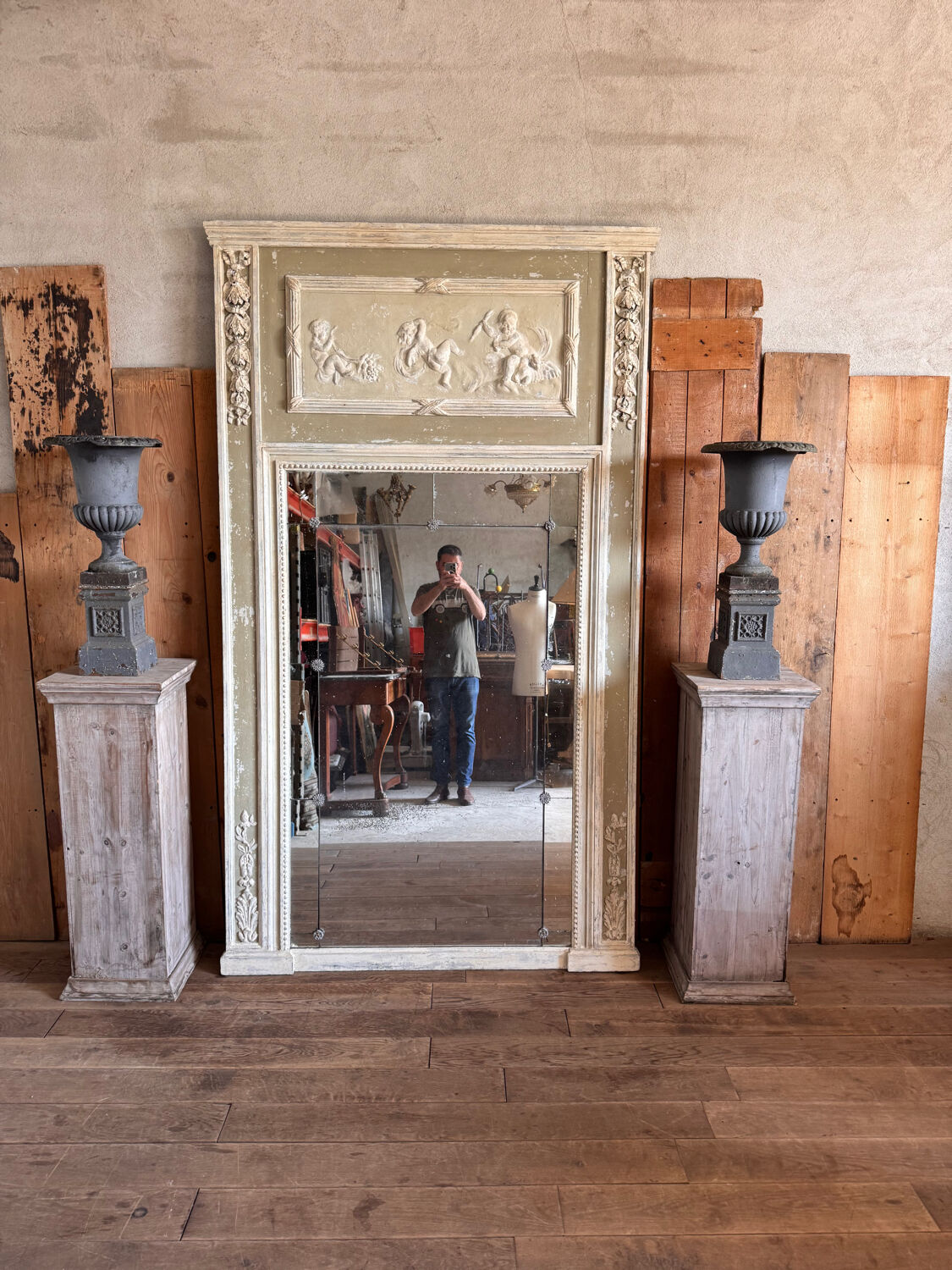 Large trumeau mirror from a château
