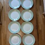 8 Digoin Sarreguemines dinner plates