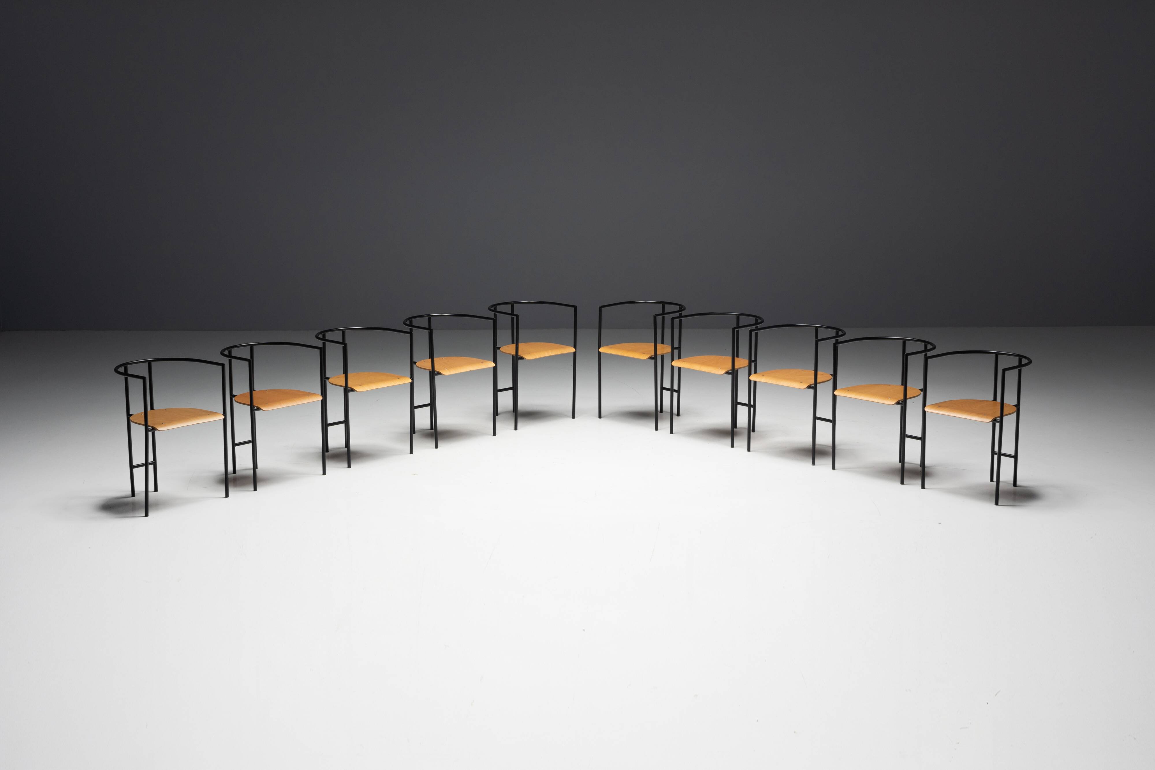 Postmodern "Tokyo" Armchairs by Rodney Kinsman for Bieffeplast, Italy, 1980s