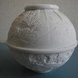 old Limoges Deshoulières porcelain tealight holder