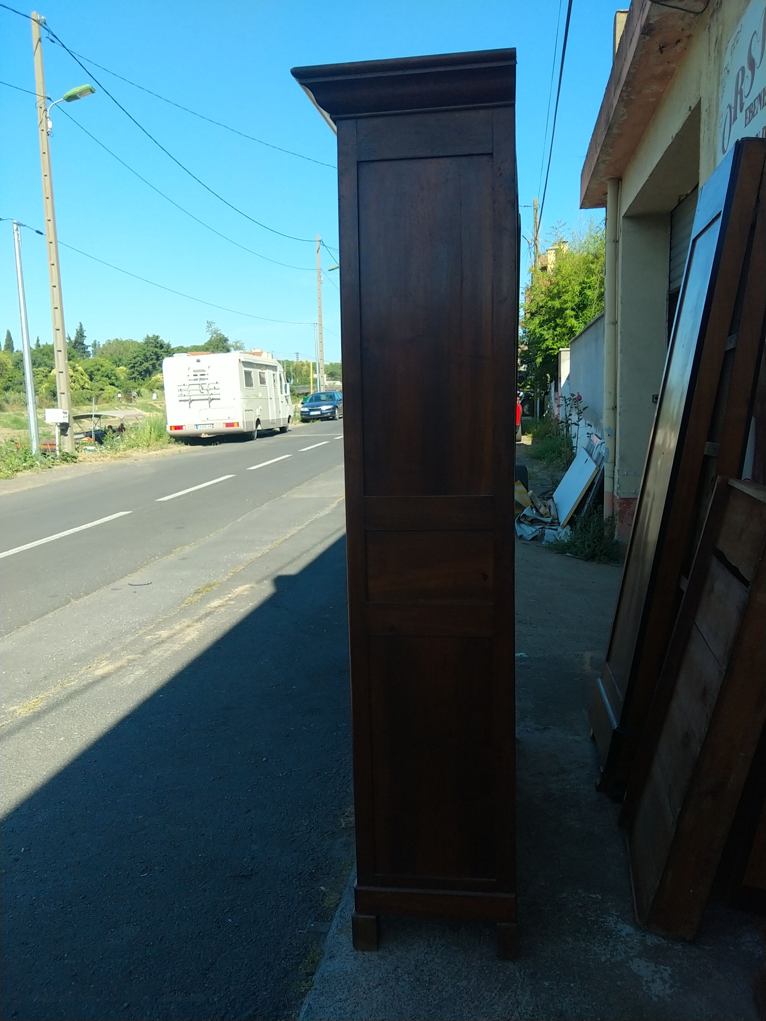 Louis Philippe walnut bookcase