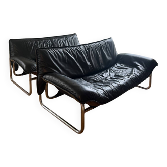 set of two Borkum 2-seater sofas by Johan Bertil Hästström for IKEA