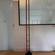 Iconic 80s floor lamp designed by Estudi Blanc for Metalarte, has