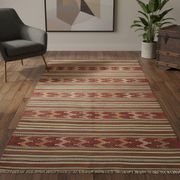 Grand Turkish Kilim Yoruk Vintage 150x300 cm Geometric Stripes