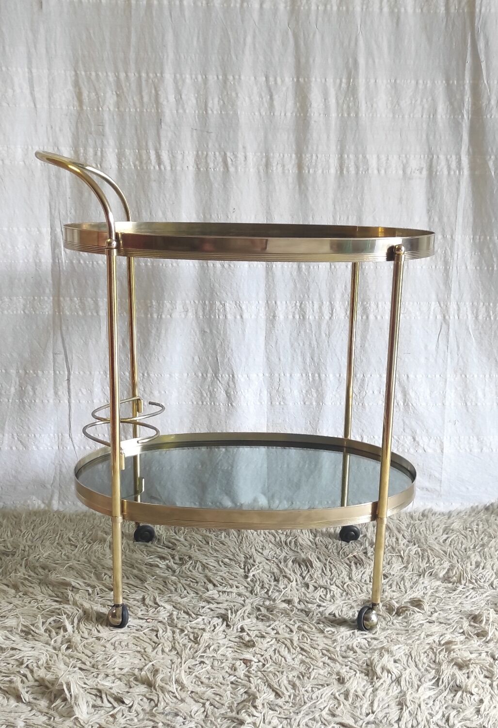 Solid brass trolley / bar service - 60s/70s