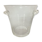 Biot champagne bucket bubbled glass, signed