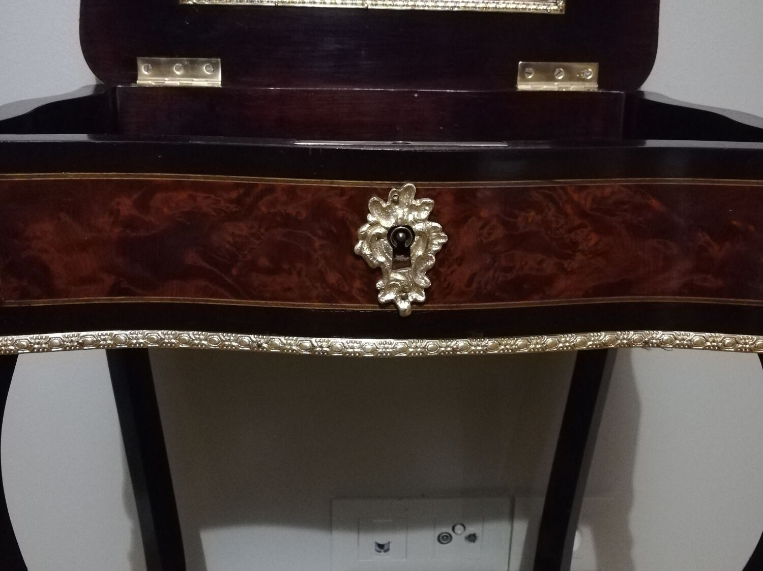 Dressing table in marquetry style Napoleon III