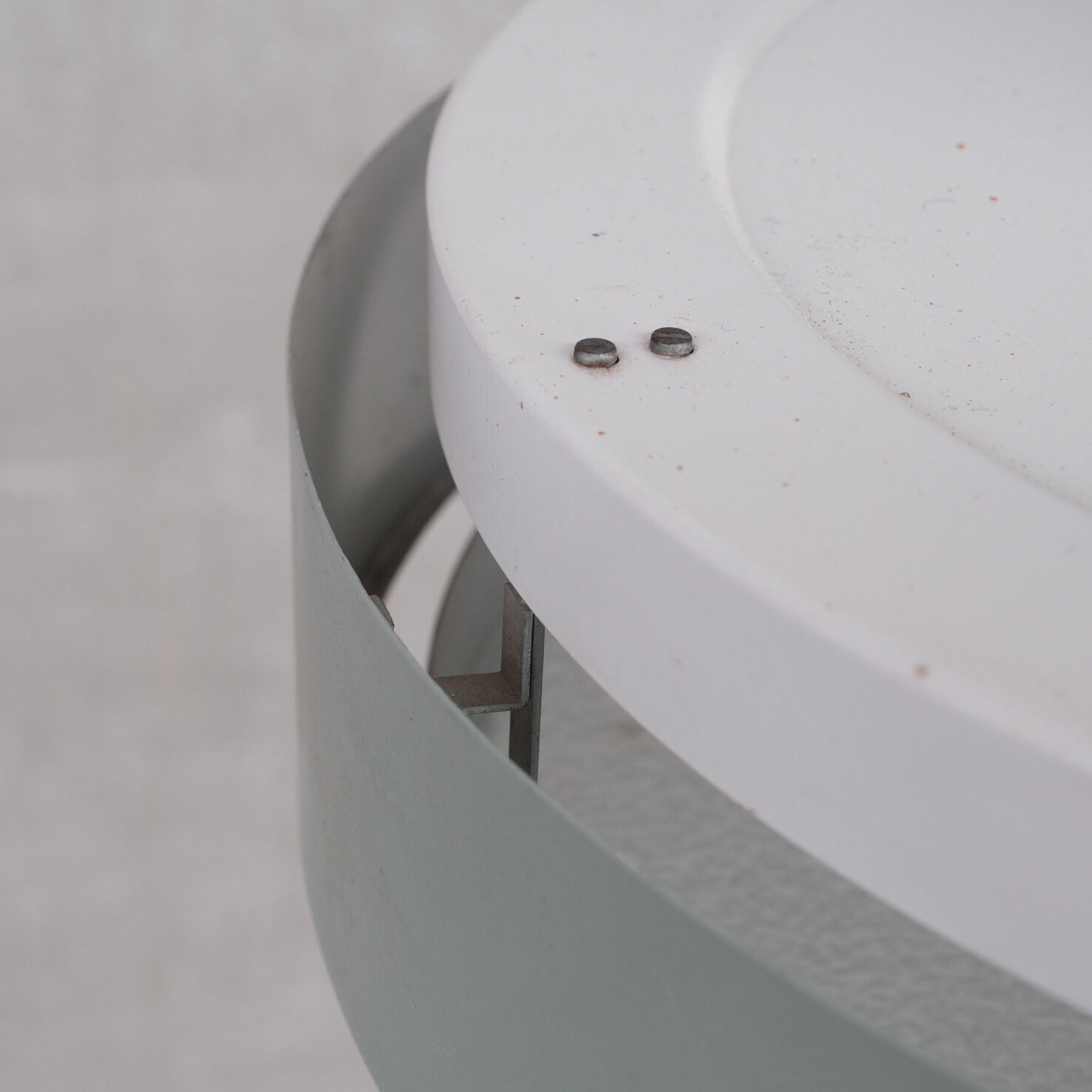 Mid-century steel and glass pendant by RAAK