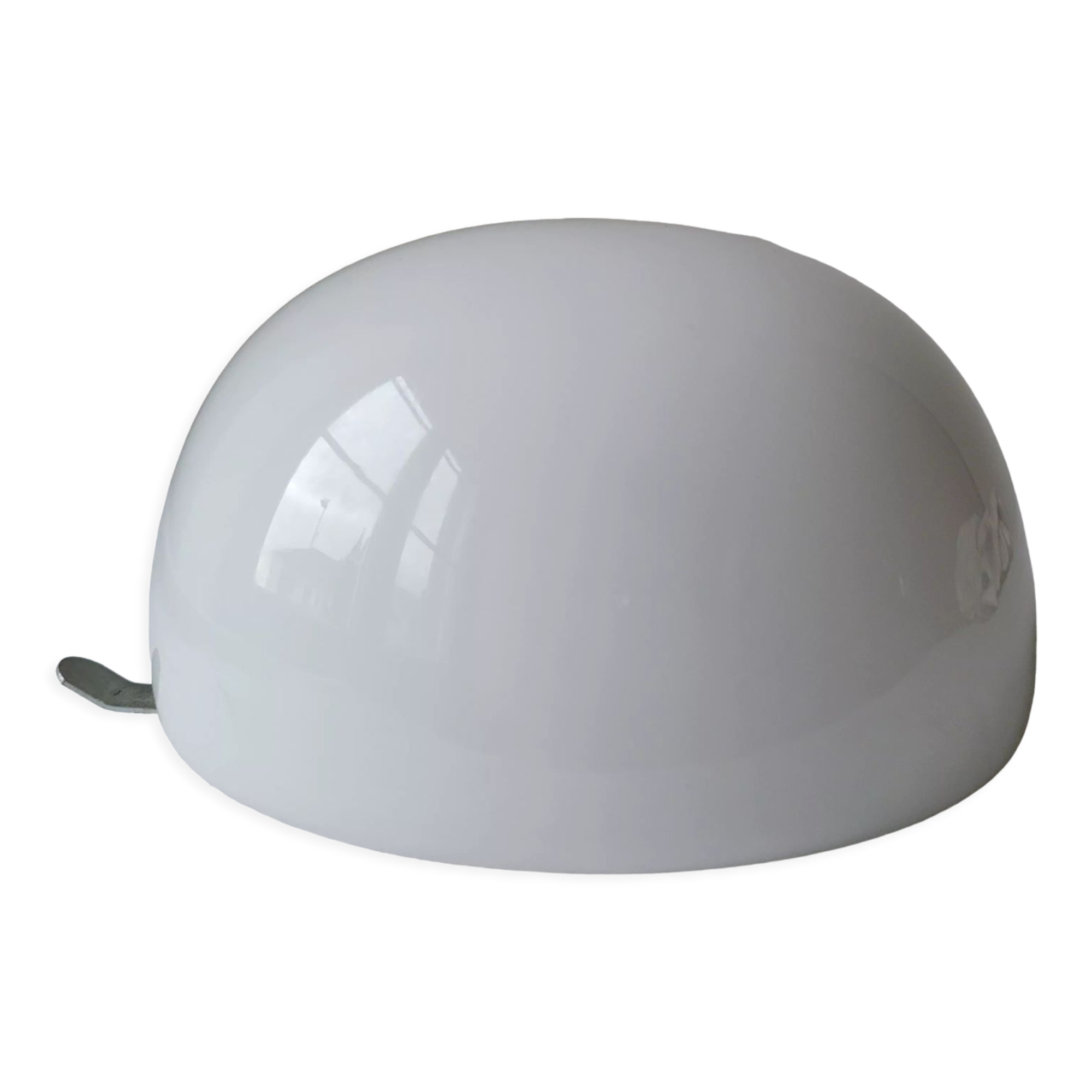Half-globe opaline ceiling lamp