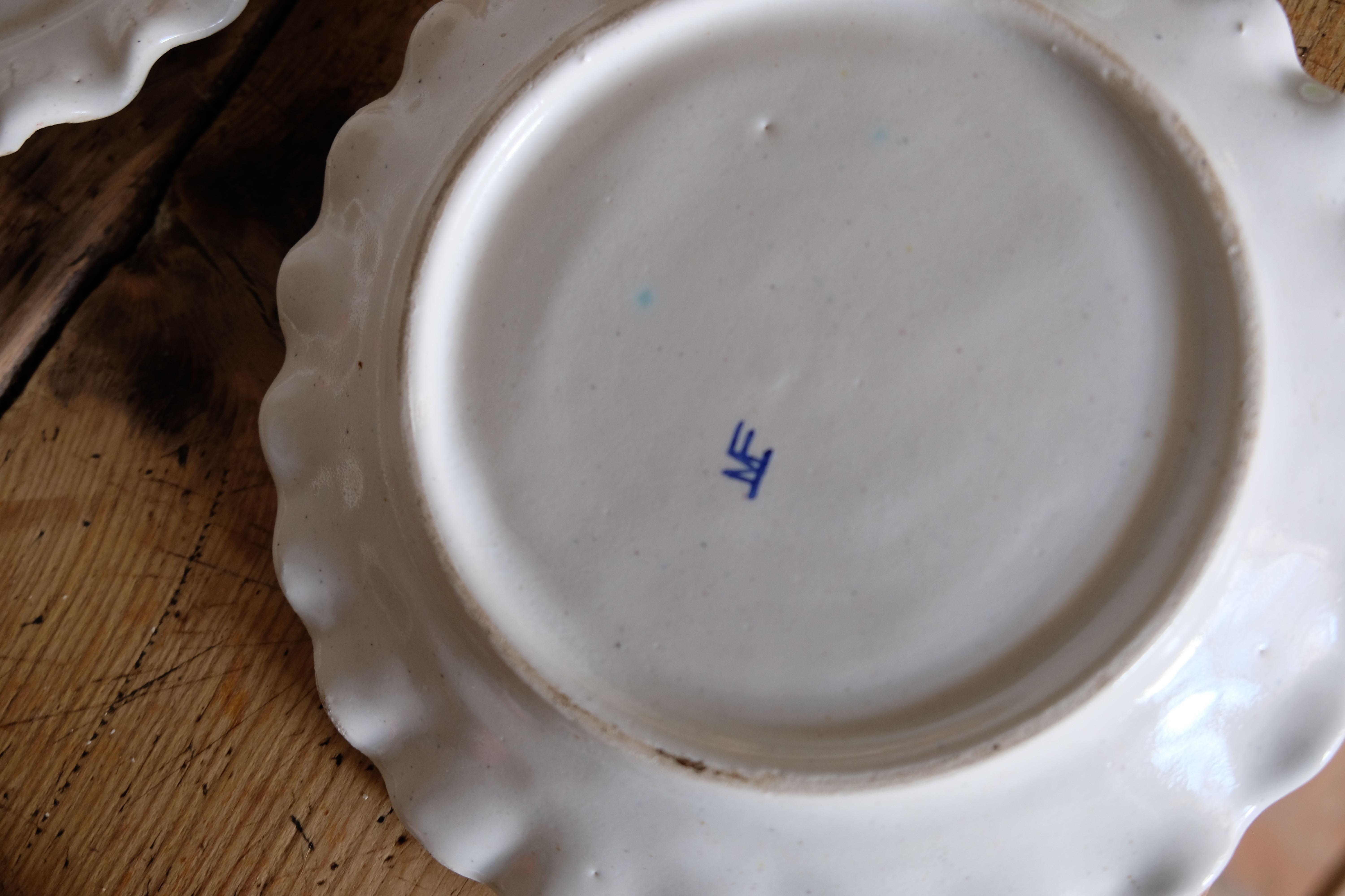 Service dessert in old strawberry Moutiers