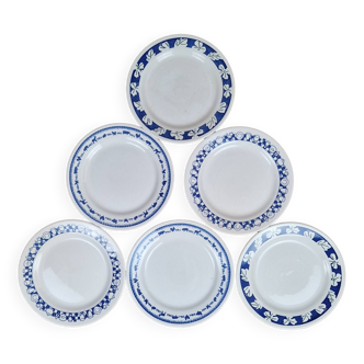 Composition of 6 ceramic dessert plates