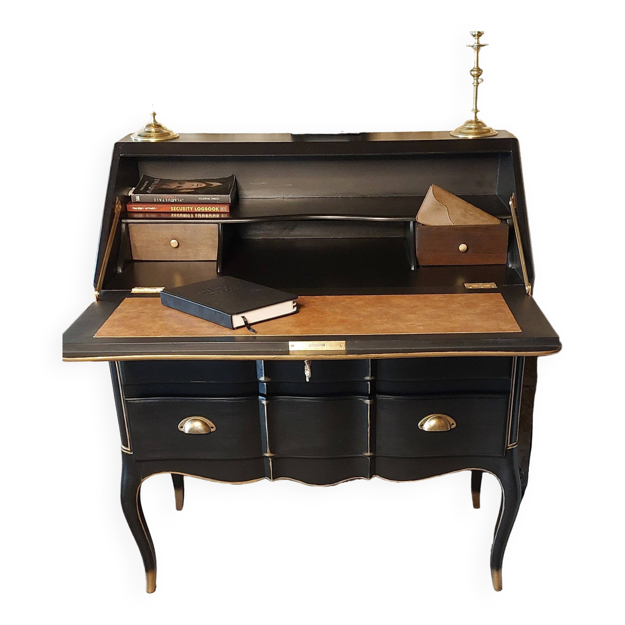 Vintage Writer's Secretary - Chic Louis XV Desk, Elegant, Refined and Luxurious Braroque