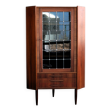 Vitrine vintage | Meuble d'angle | Années 1960 | Danois (2)
